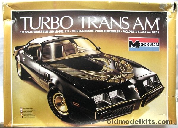 Monogram 1/8 1980 Turbo Trans Am 1/8 Scale, 2605 plastic model kit